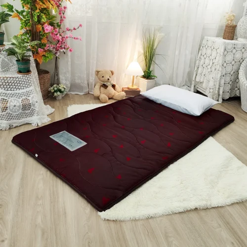 Satin Mattress Comfort Pad Plus สีแดง